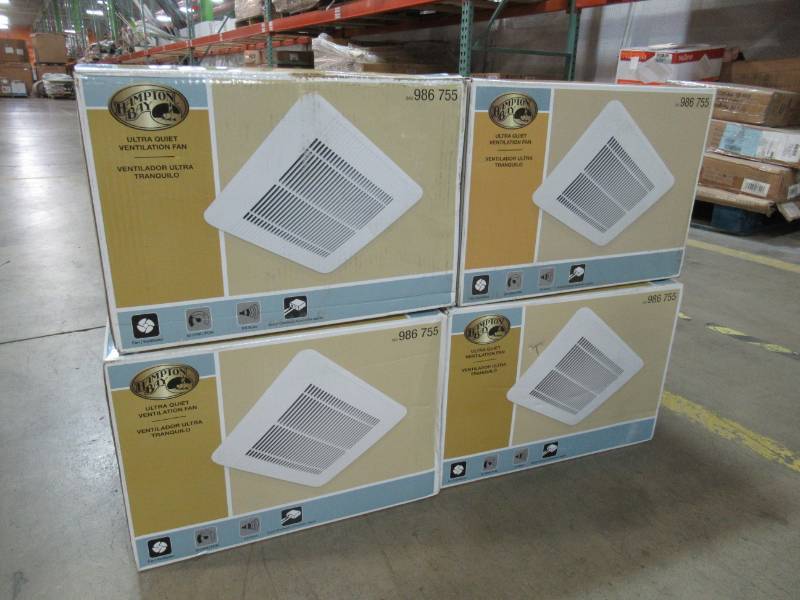 lot 71 image: 4 Hampton Bay 50 CFM Ceiling Bath Fan, TY-50-A(HD) - NEW IN BOX