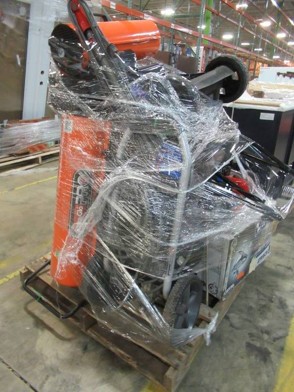 lot 83 image: WHOLESALE MIXED PALLET OF RETURNS - HEATERS AND POWER TOOLS