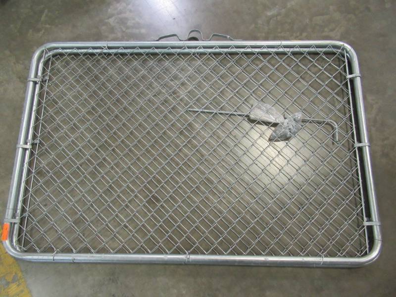 lot 60 image: Merchant Metals Steel Chain-Link Fence Walk-Thru Gate 12 x 4, 92162