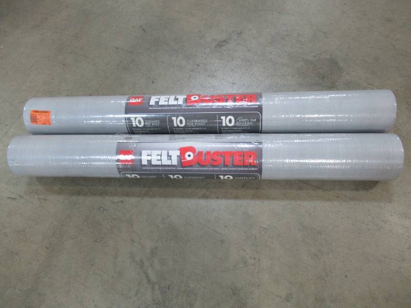 lot 229 image: GAF 1000 sq. ft. FeltBuster Synthetic Roofing Underlayment Rolls - 2 Rolls, Model 0973.