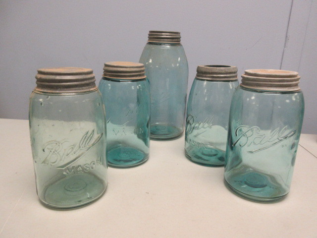 lot 336 image: BALL MASON BALL JARS