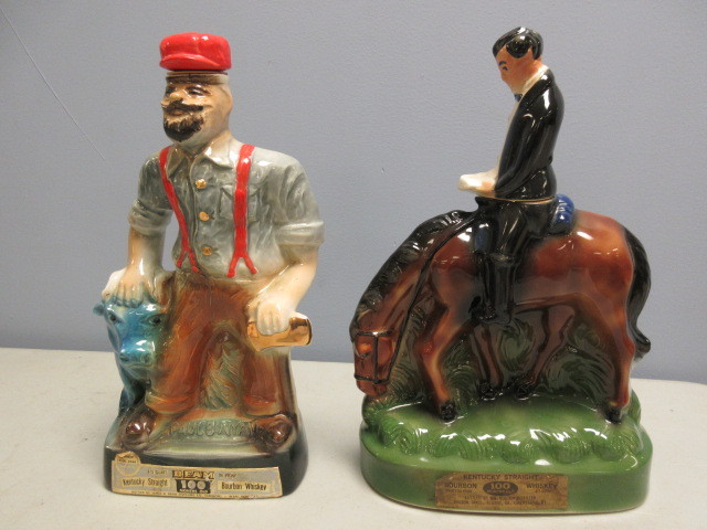 lot 340 image: JIM BEAM AND OMB DECANTERS