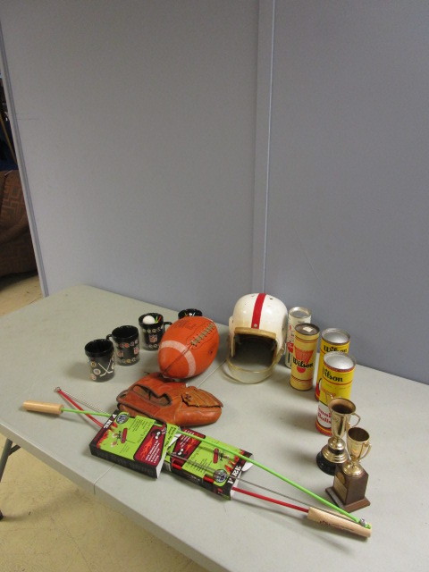 lot 350 image: VINTAGE SPORTS EQUIPMENT