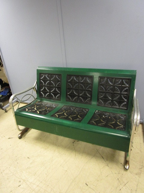 lot 296 image: METAL GLIDING BENCH