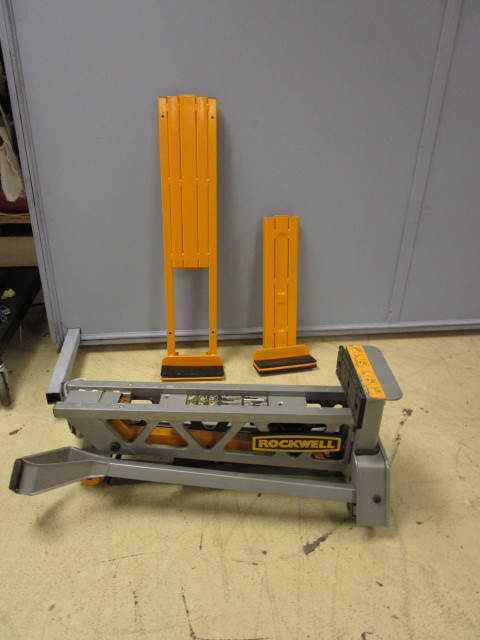 lot 399 image: SAWHORSE, MINI STANDS AND ANCHOR POST