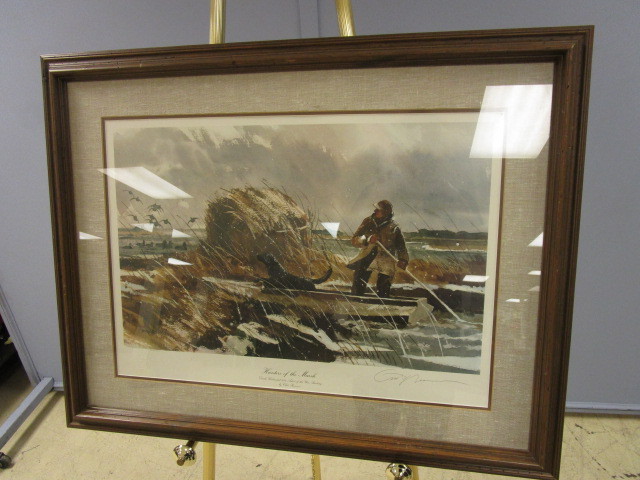 lot 429 image: HUNTER OF THE MARSH BY CHET RENESON-LIMITED EDITION PRINT