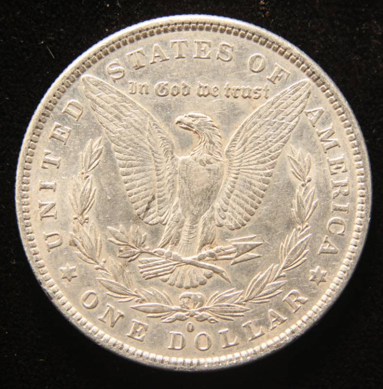 1881-O MORGAN SILVER DOLLAR AU