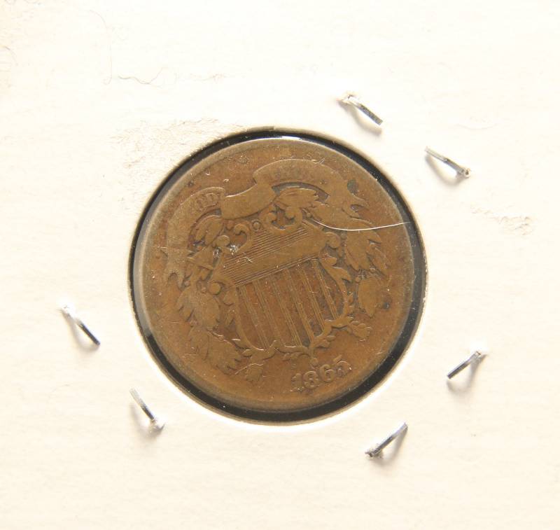 1865 US TWO CENT PIECE