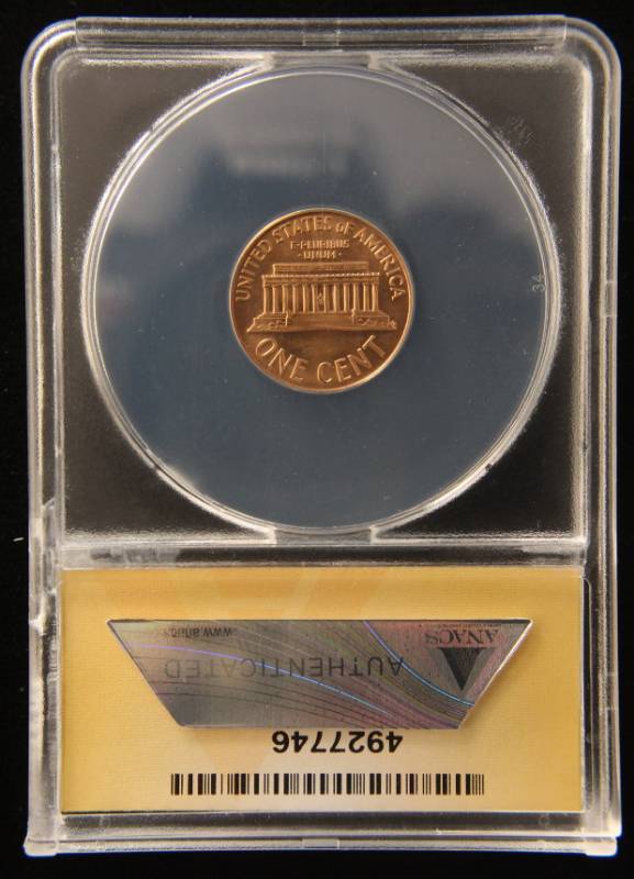 1965 SMS LINCOLN CENT MS65 RED ANACS