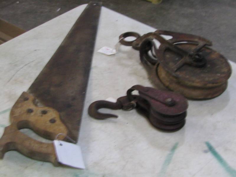 Pulleys & Hand Saw