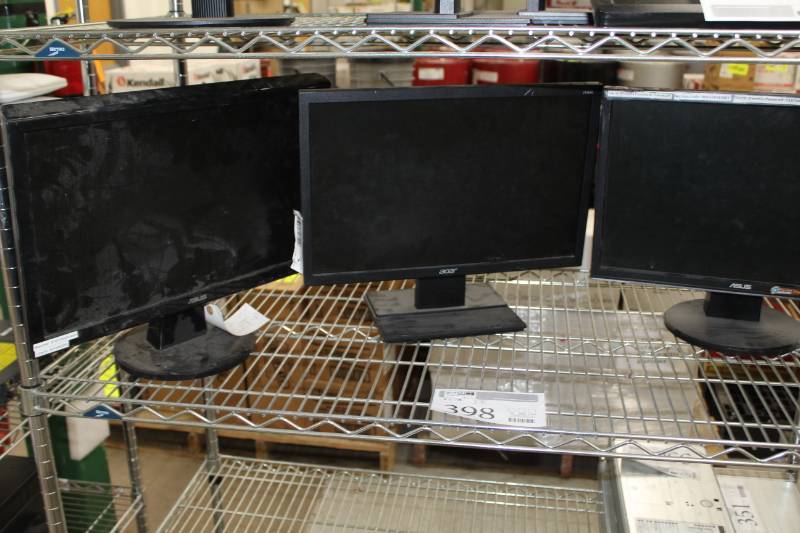 lot 398 image: Sony,Acer,Asus 19-inch and 20-inch Computer Monitors