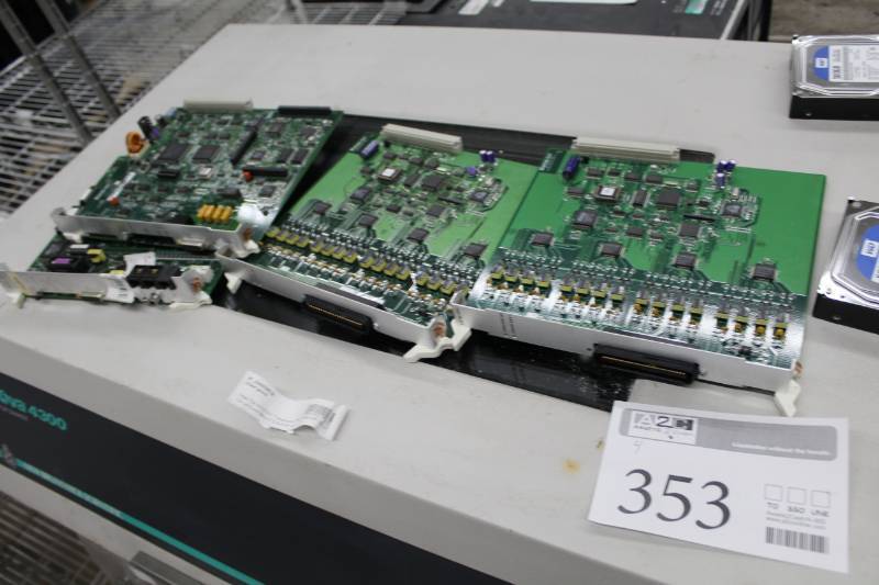 lot 353 image: Inter-Tel Axxess Telephone T1-E1 Module 550.2740 V Circuit Card Board 826-5291-3