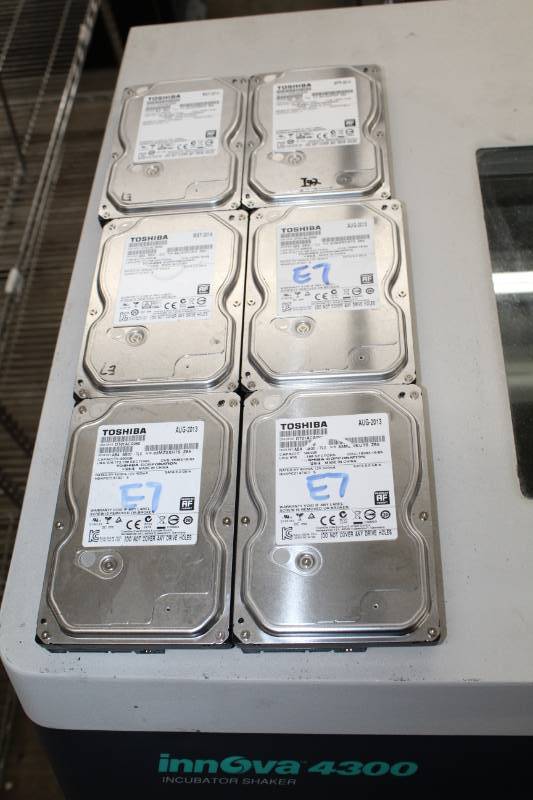 lot 357 image: Toshiba 500GB Hard Disk Drives