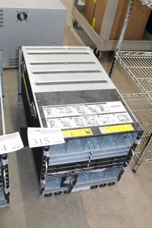 lot 315 image: HP HP BLc7000 Blade Chassis BLc BL c7000 GEN 2 507015-B21 Enclosure C-Class