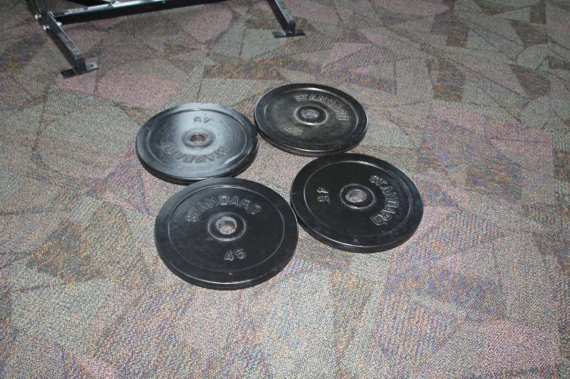 lot 327 image: Standard 45-lb. Free Weights