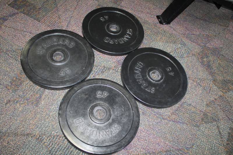 lot 328 image: Standard 45-lb. Free Weights