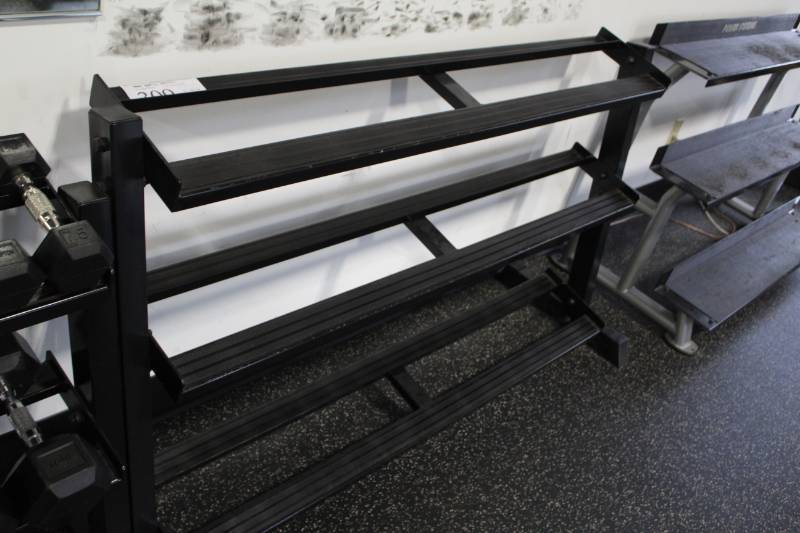 lot 309 image: 3-Tier Metal Dumbbell Rack