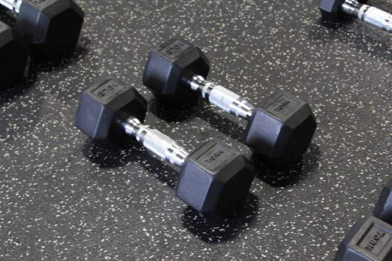 lot 347 image: York 10-lb. Dumbbells