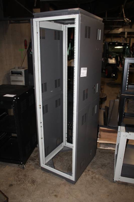 lot 215 image: Rolling Computer Server Tower Cabinet