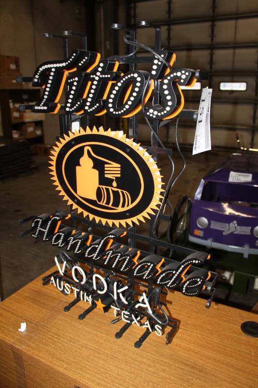 lot 151 image: Titos Handmade Vodka Austin Texas Neon Sign