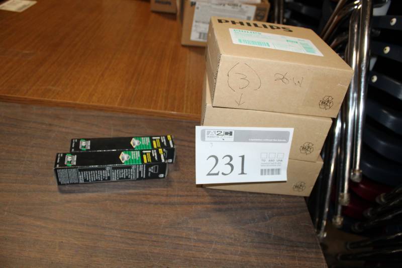 lot 231 image: Philips Compact Fluorescent Lamps