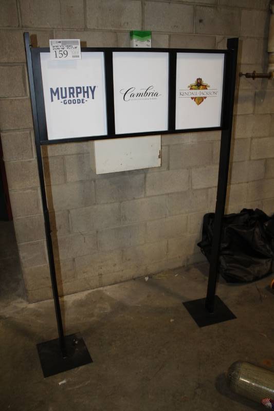 lot 159 image: Metal Display Sign