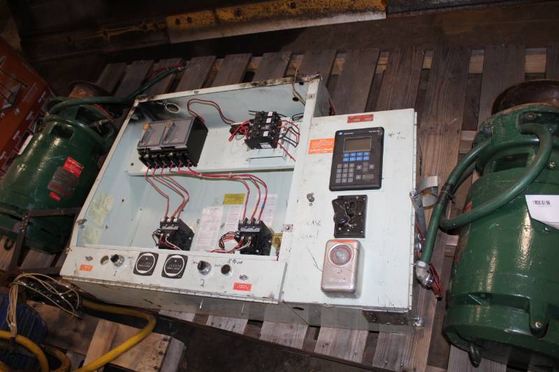 lot 9 image: Smith and Loveless 4BSA Pumps with Water and Sewage Control Panel
