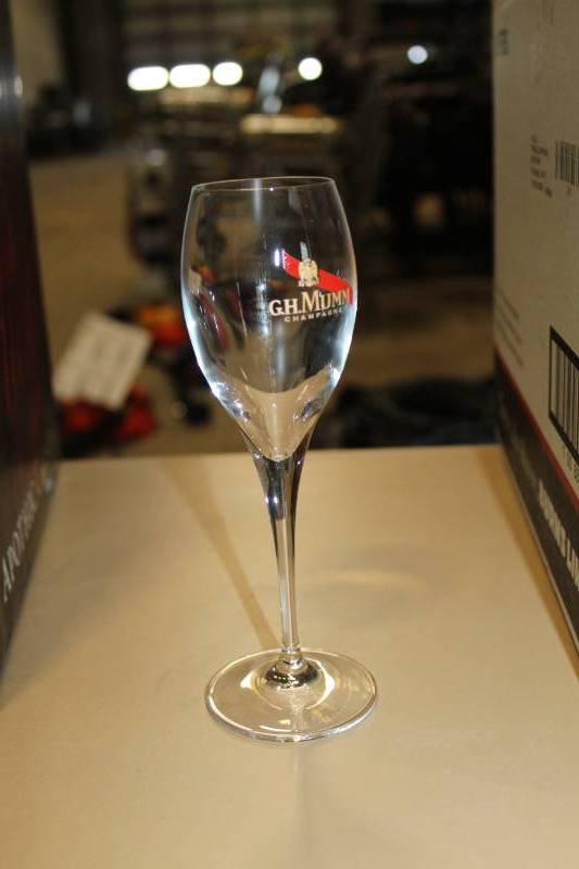 lot 120 image: G.H.Mumm Champagne Flute Glasses