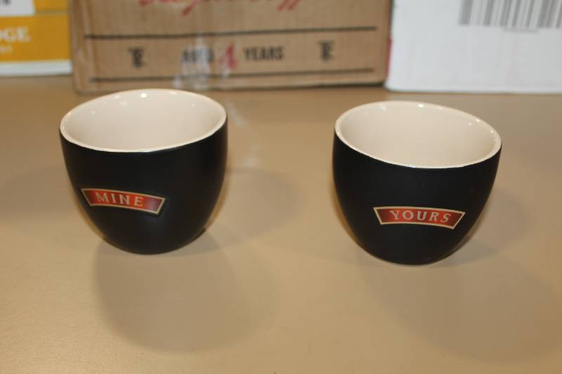 lot 135 image: Baileys Yours and Mine Cups