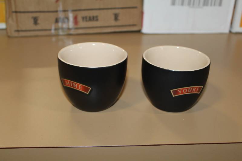 lot 133 image: Baileys Yours and Mine Cups