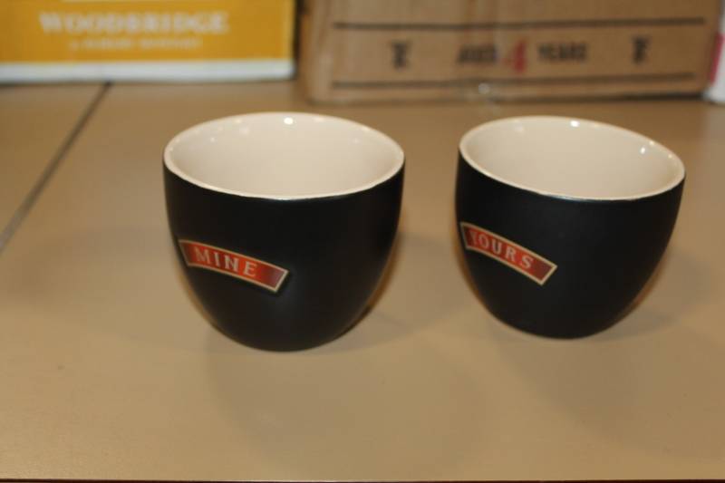 lot 131 image: Baileys Yours and Mine Cups