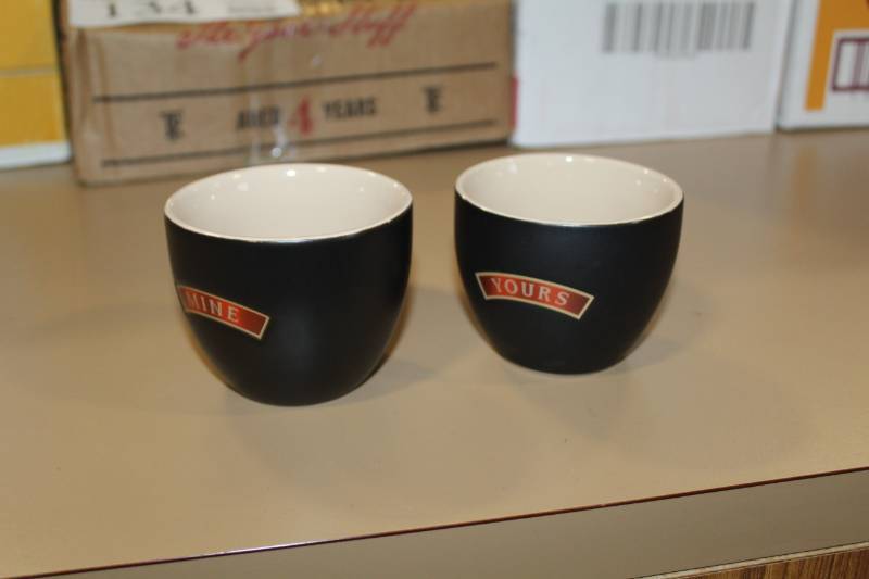 lot 134 image: Baileys Yours and Mine Cups