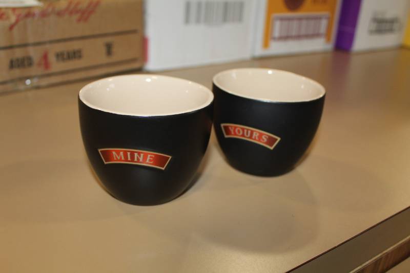 lot 132 image: Baileys Yours and Mine Cups