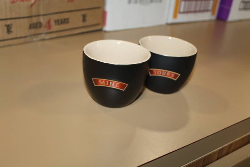 lot 128 image: Baileys Yours and Mine Cups