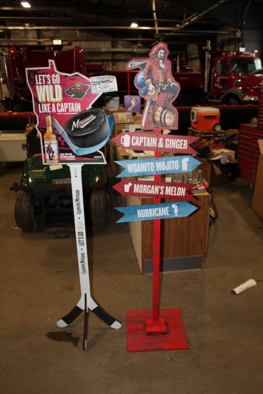 lot 158 image: Captain Morgan Standing Displays