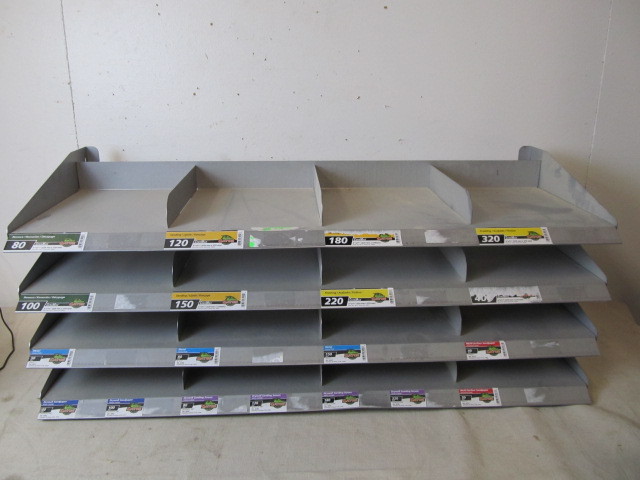 Metal 16-Section Wall or Benchtop Hardware Organizer
