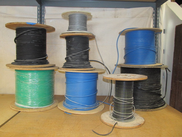 Group of Assorted Cable Spools