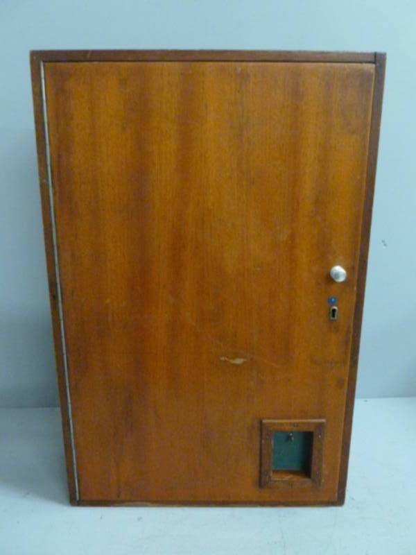 lot 1 image: Vintage Hotel Key Cabinet