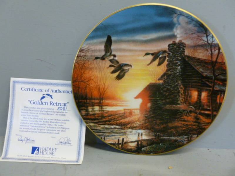 lot 80 image: Terry Redlin Plate Decoration