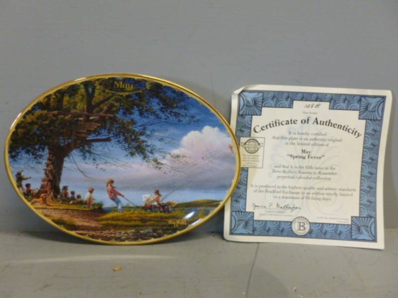 lot 99 image: Terry Redlin Plate Decoration