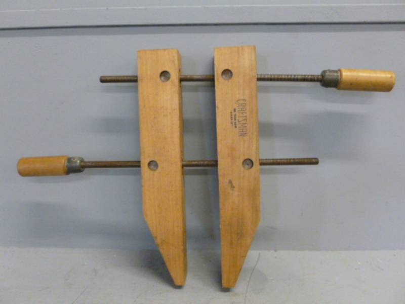 lot 121 image: Vintage Wood Clamp