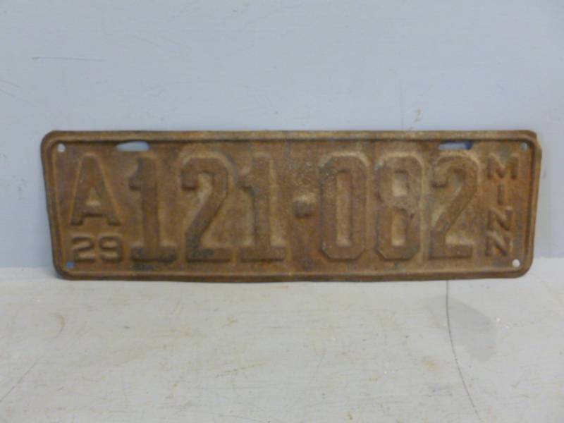lot 147 image: Vintage License Plate