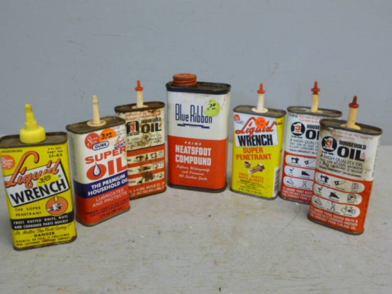 lot 296 image: Vintage Oil Cans