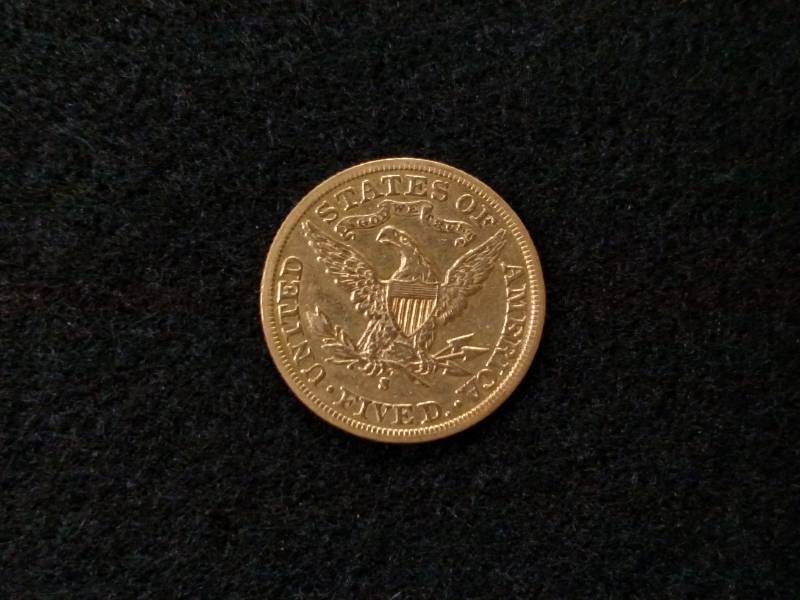 lot 1 image: 1906 S Five Dollars Liberty Head Go...