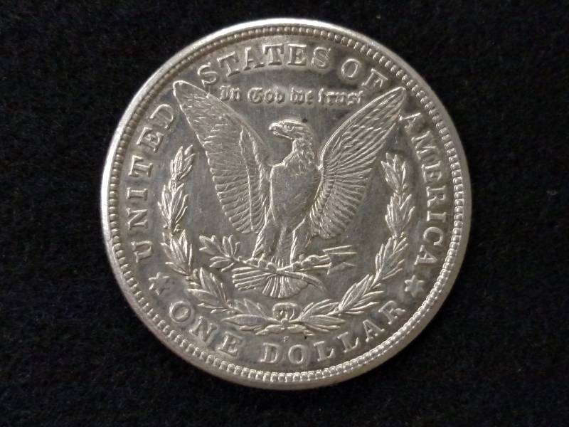 lot 21 image: 1921 S Morgan Silver Dollar...