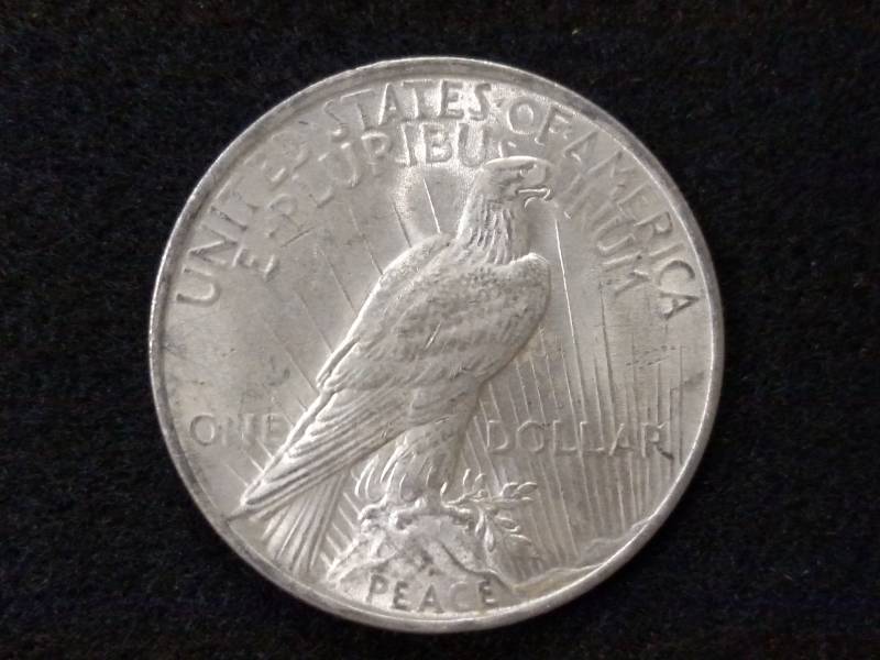 lot 26 image: 1922 Peace Silver Dollar...