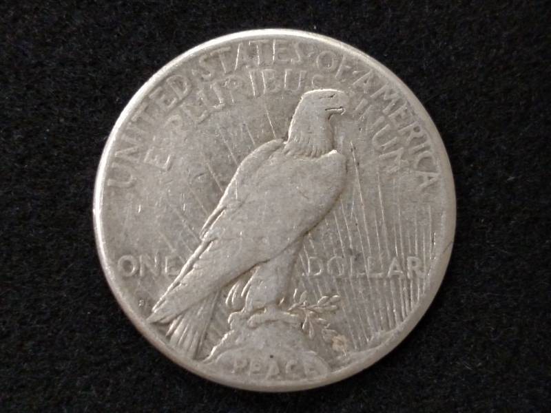 lot 35 image: 1922 S Peace Silver Dollar...