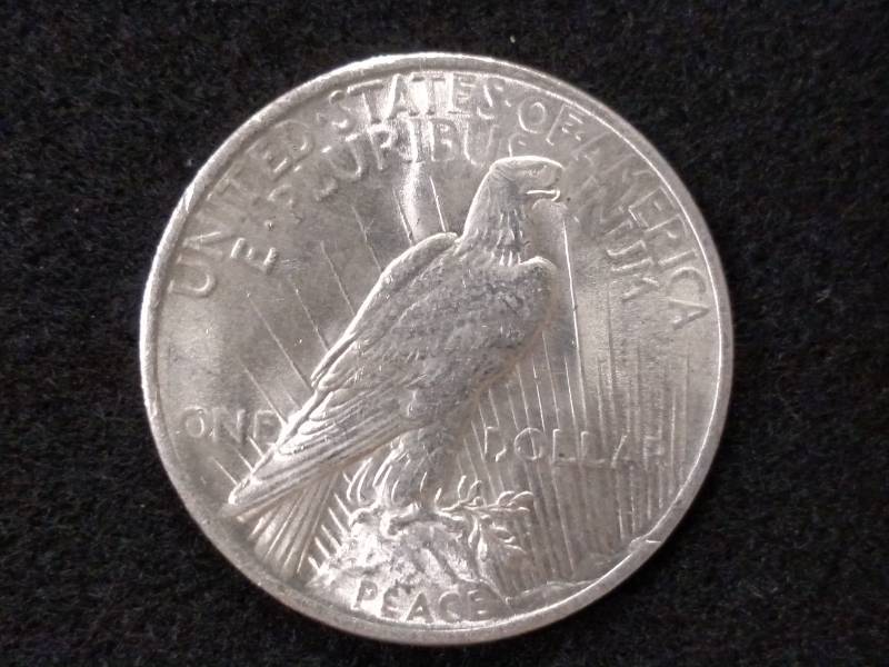 lot 37 image: 1923 Peace Silver Dollar...