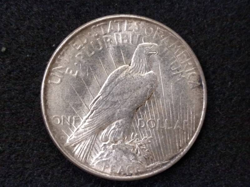 lot 40 image: 1923 D Peace Silver Dollar...