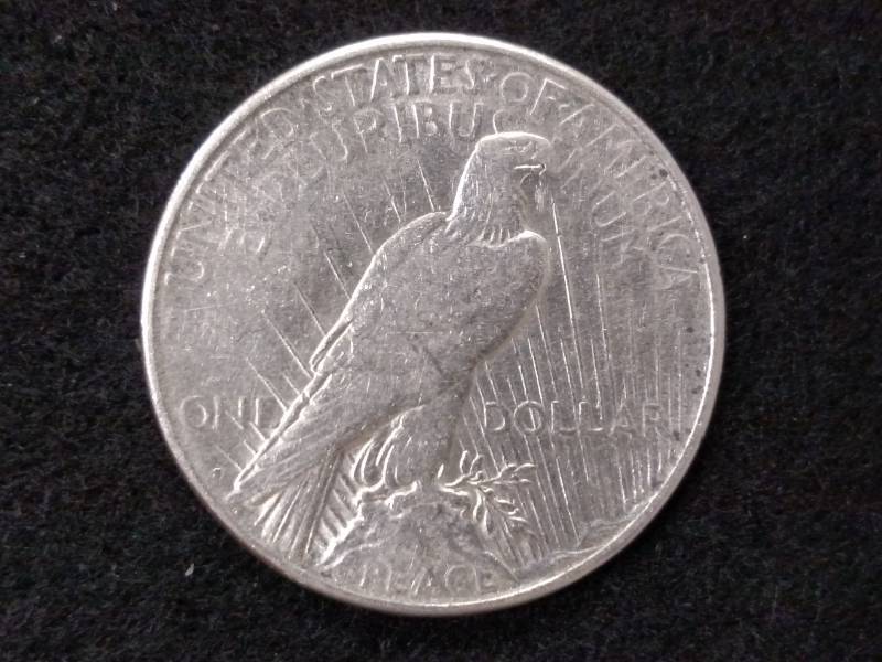 lot 41 image: 1923 S Peace Silver Dollar...